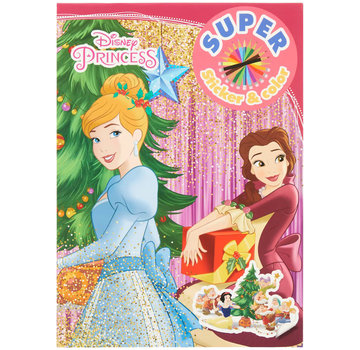 Disney Kerst Super Sticker & Color Kleurboek "Princess"