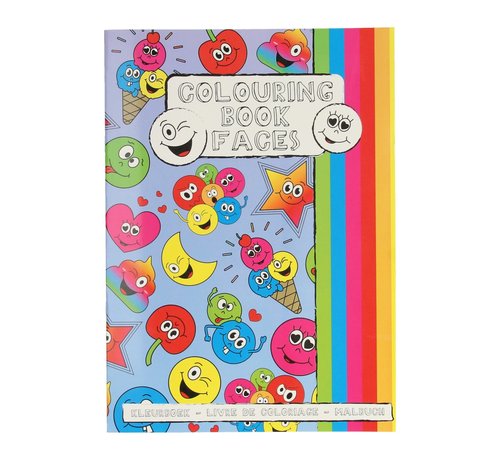 LG Imports Kleurboek met Stickervel Lachgezicht