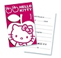 Uitnodigingen Hello Kitty 6 stuks