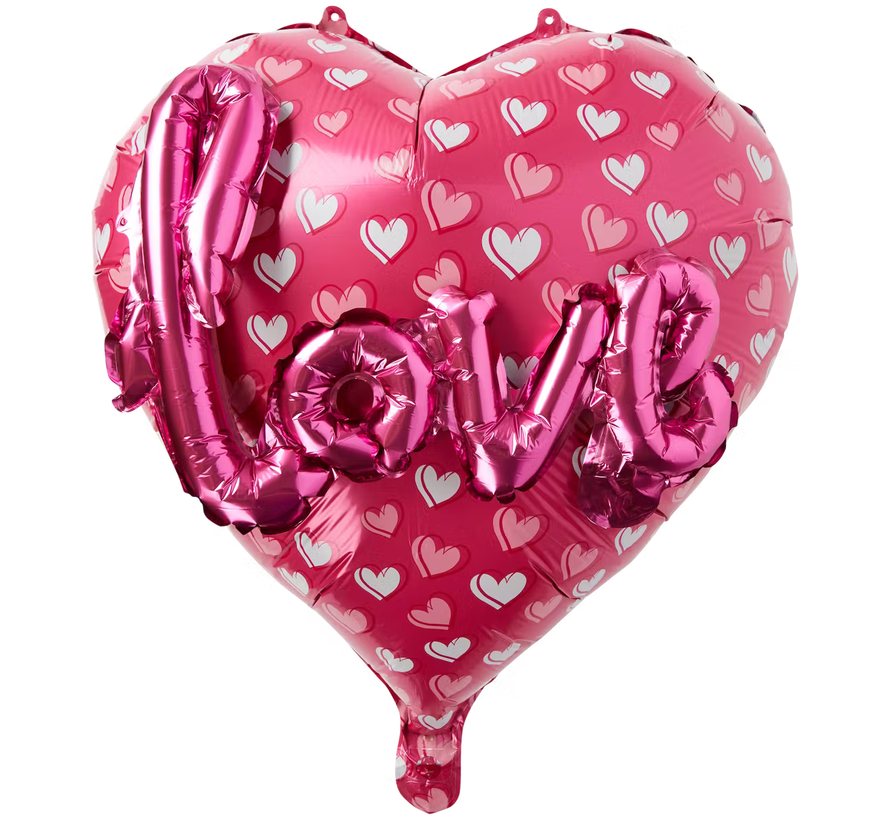 Folieballon hart "Love" 45 cm