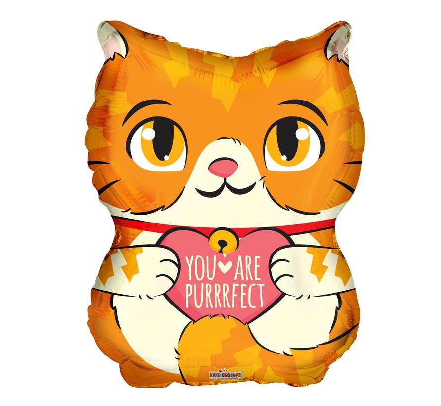 Folieballon "Kat You Are Purrrfect" 45 cm