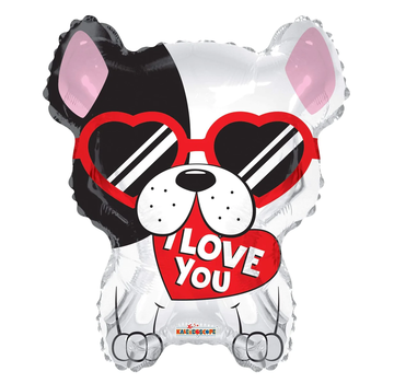 Conver USA Folieballon "Hond I love you" 45 cm