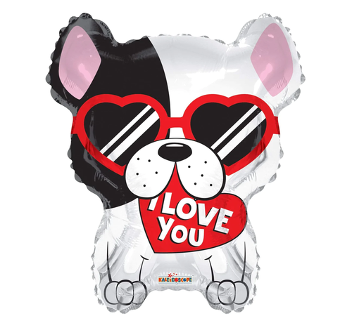 Conver USA Folieballon "Hond I love you" 45 cm