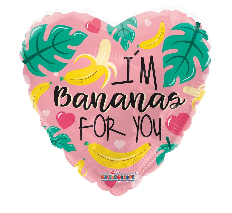 Folieballon "I'm Bananas For You" 45 cm