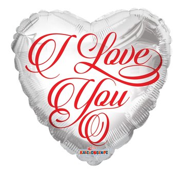 Conver USA Folieballon "I Love You White" 45 cm