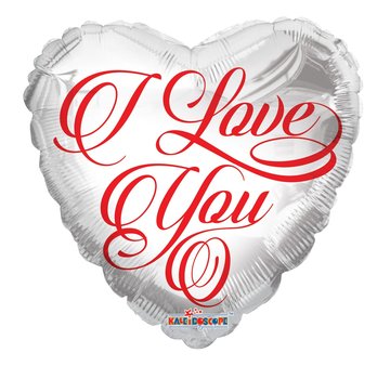 Conver USA Folieballon "I Love You White" 45 cm