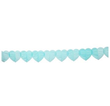 Globos Europe Slinger Licht blauw hartjes 6 meter