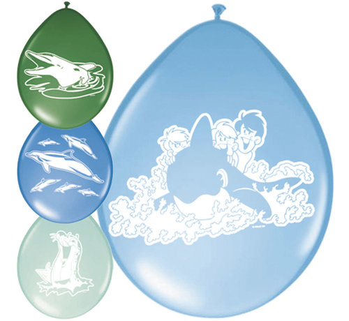 Folat  Ballonnen Dolfijn 8 stuks 30 cm