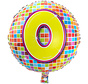 Folieballon Birthday Blocks 0 jaar 45 cm