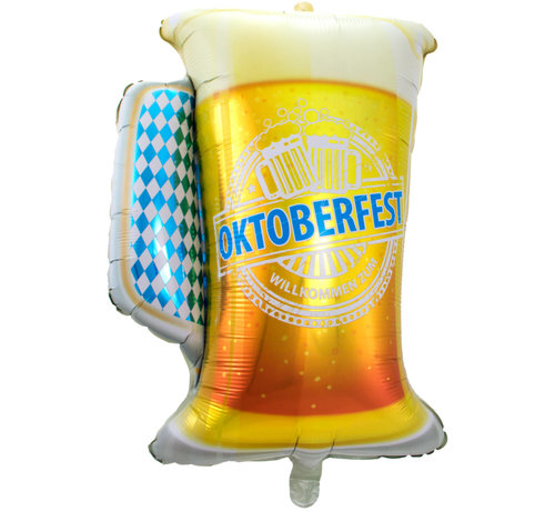 voorjaar lint Ruilhandel Folieballon Oktoberfest Bierpul 60 x 80 cm - Voor al uw feestartikelen