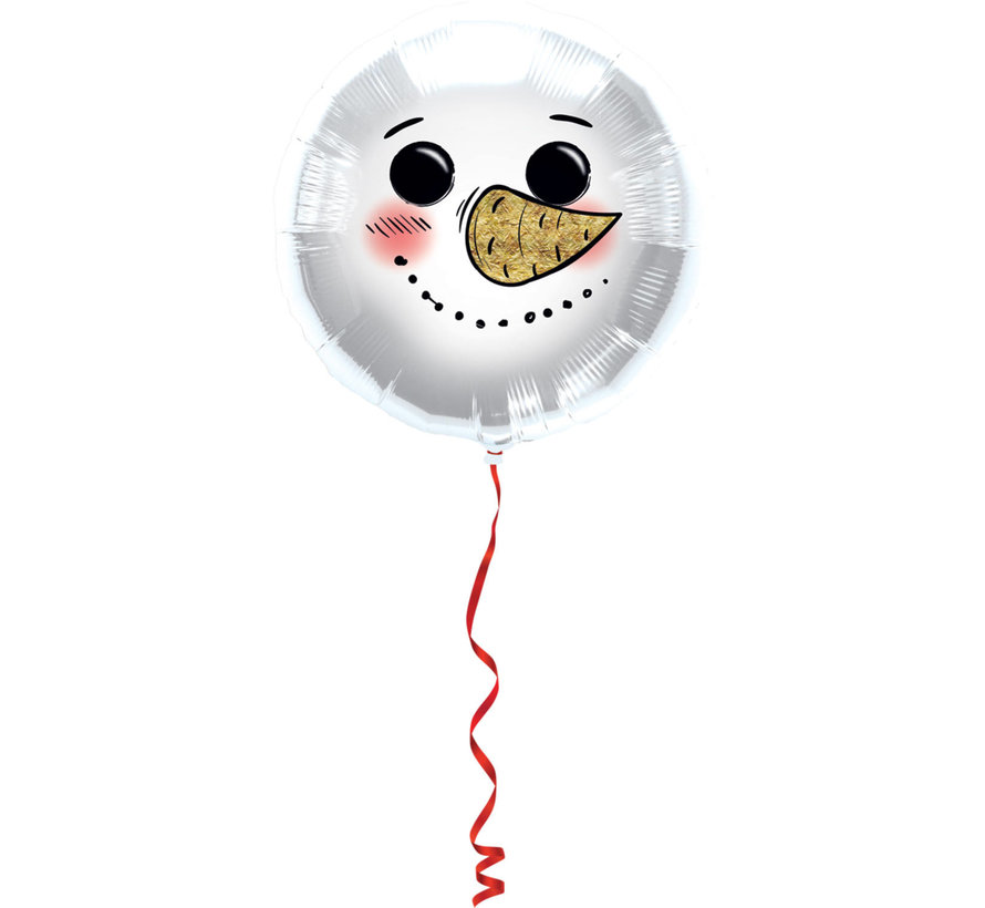 Folieballon Sneeuwpop 45 cm
