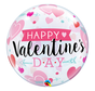 Bubble Folieballon Happy Valentine's day 56 X 56 cm