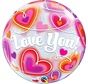 Bubble Folieballon Love You Doodle Hearts 56 X 56 cm