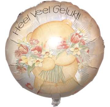 Anagram Folieballon "Heel veel geluk" 45 x 45 cm