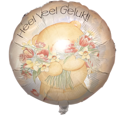 Anagram Folieballon "Heel veel geluk" 45 x 45 cm