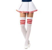 PartyXclusive Cheerleader Kniekousen Wit/Rood