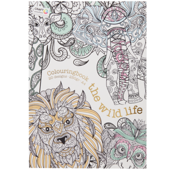 Craft Sensations Kleurboek voor volwassenen 20 Pagina's “The wild life”