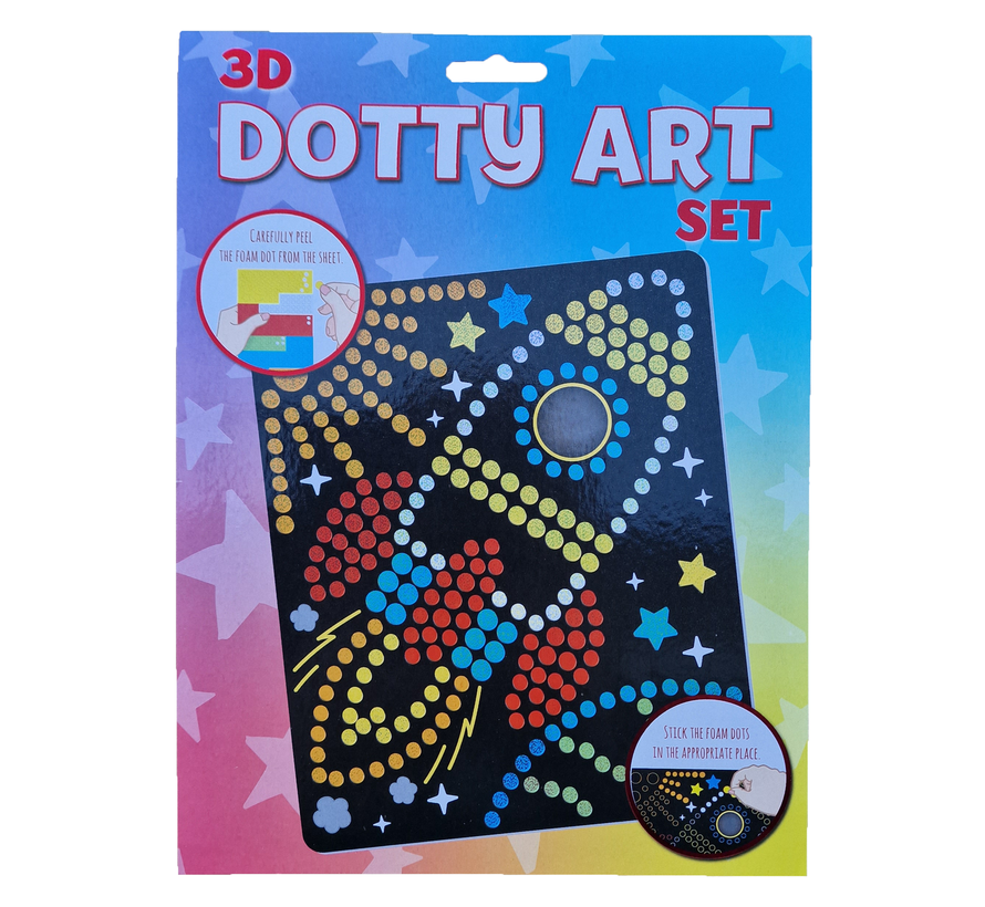 3D Dotty art "Raket"