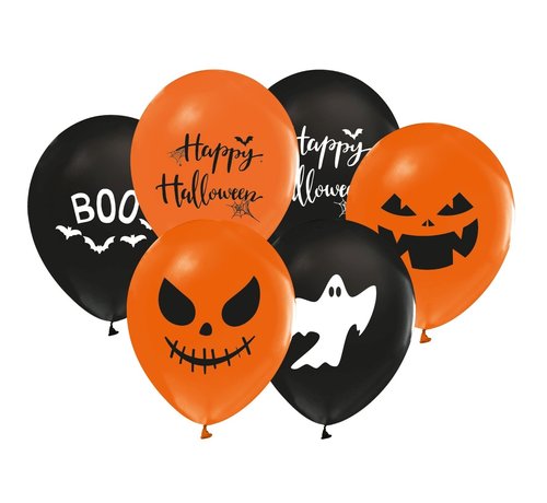 We Fiesta  Ballonnen Halloween 8 stuks 30cm