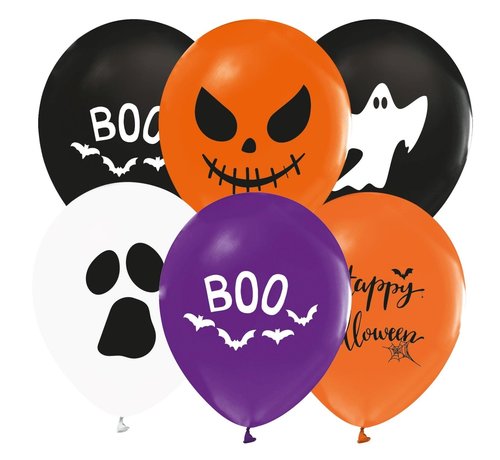 We Fiesta  Ballonnen Halloween 8 stuks 30cm