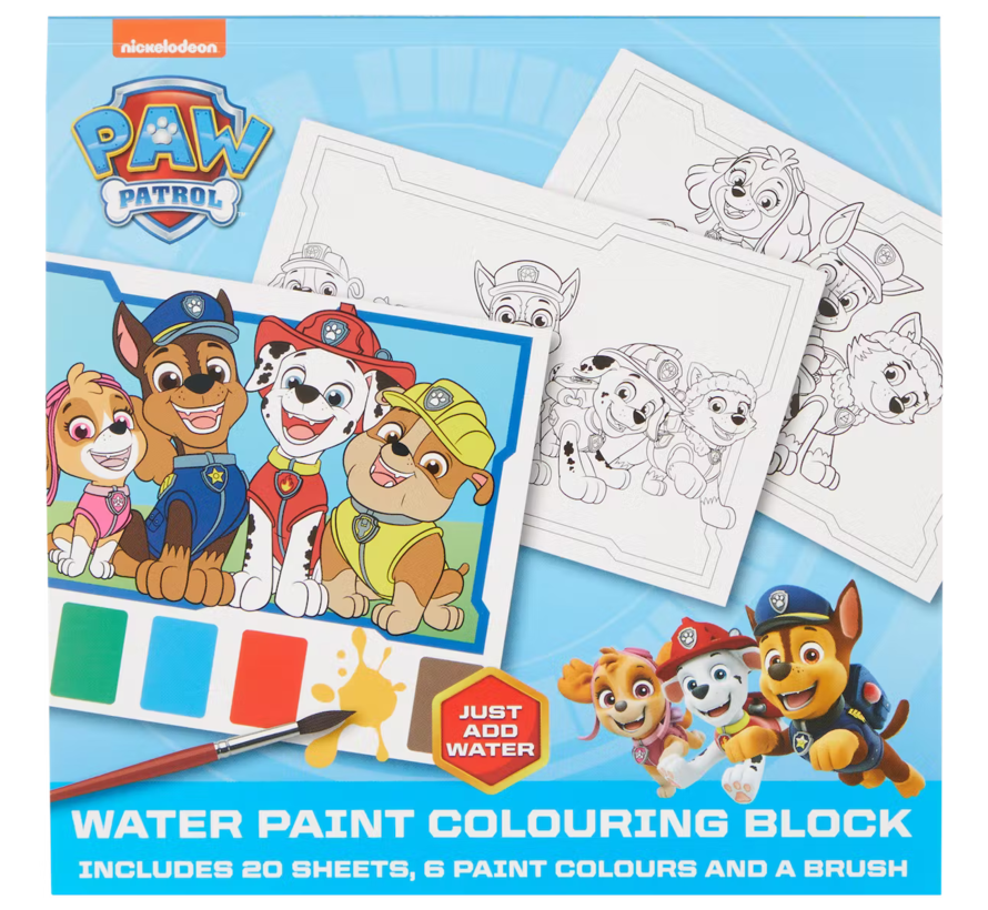 Waterverf Kleurblok Paw Patrol "Blauw"