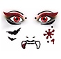 Face art sticker vampier