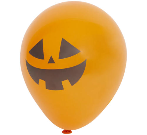 Ballonnen Halloween Pompoen 12 stuks 25cm