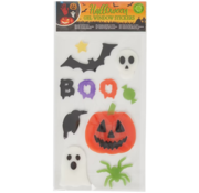 Halloween gel raamstickers "Pompoen"