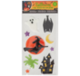 Halloween gel raamstickers "Heks"