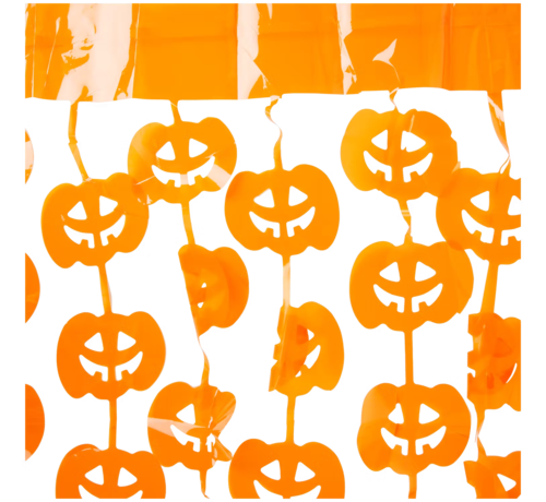 Halloween deurgordijn "Pompoen"