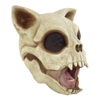 Ghoulish productions Masker Cat Skull voor volwassenen