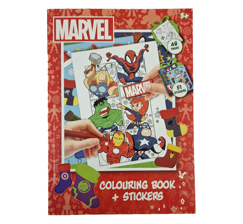 Color &  Create Kerst Kleurboek "Avengers"  48 Pagina's