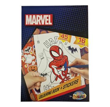 Color &  Create Halloween Kleurboek "Spiderman"  16 Pagina's