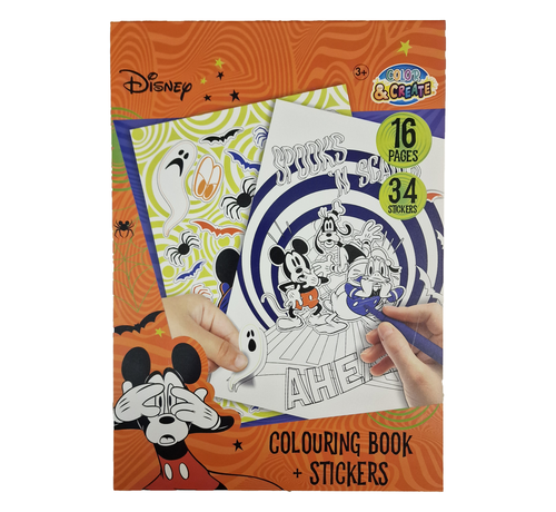 Color &  Create Halloween Kleurboek "Mickey"  16 Pagina's