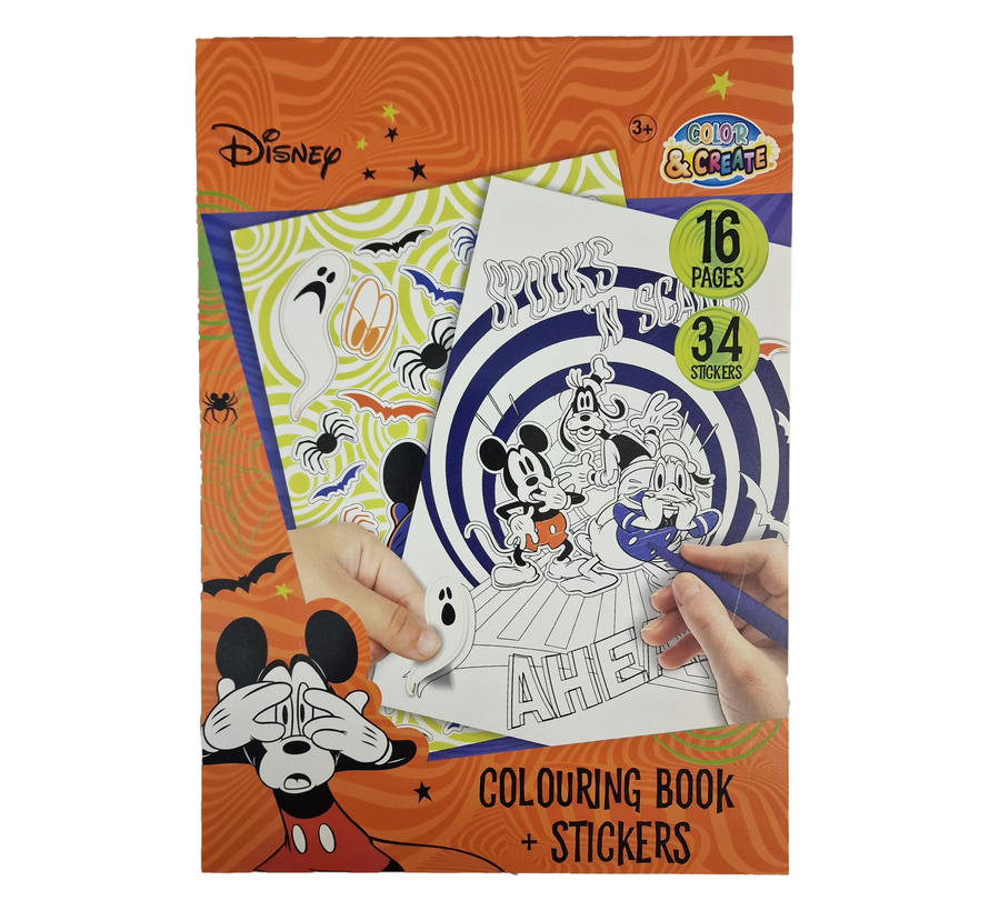 Halloween Kleurboek "Mickey"  16 Pagina's