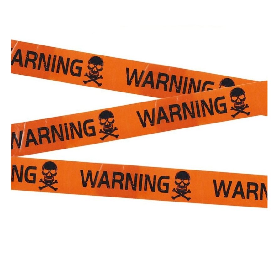 Halloween Afzetlint “Warning” 6M