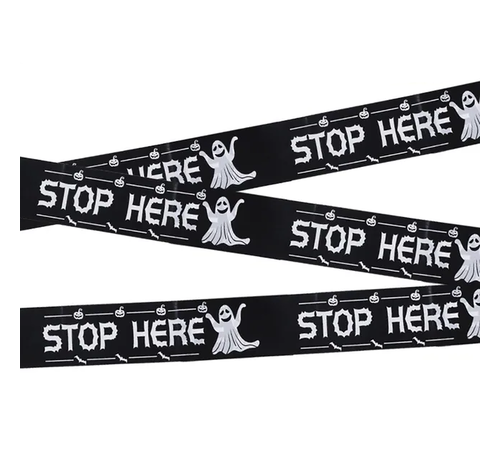 Joni's Halloween Shop Halloween Afzetlint “Stop Here” 6M