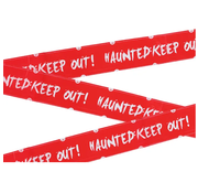 Joni's Halloween Shop Halloween Afzetlint "Haunted keep out” 6M