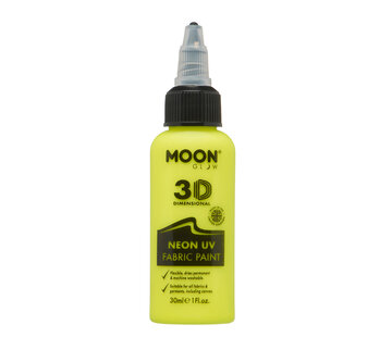 Moon Creations Moon-Glow NEON Fabric paint ( Textiel verf ) Geel  30 ml