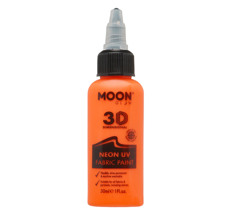 Moon-Glow NEON Fabric paint ( Textiel verf ) Oranje  30 ml