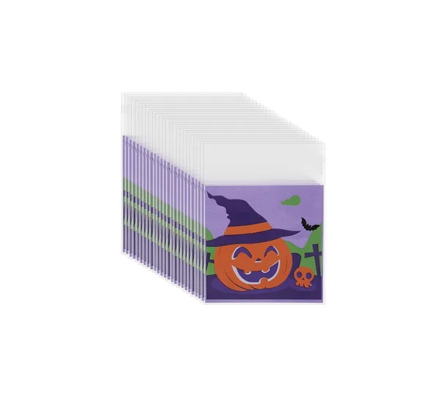 Snoepzakjes “Trick or treat pompoen” 25 stuks