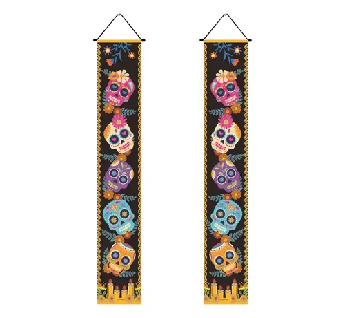 Joni's Winkel Halloween Bannier "Sugar Skull" 30x180 cm