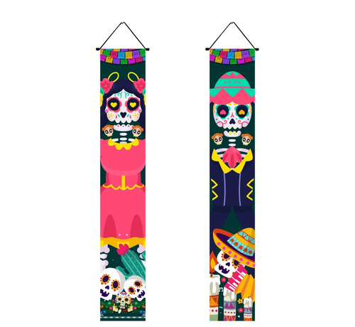 Joni's Winkel Halloween Bannier "Día de Muertos" 30x180 cm