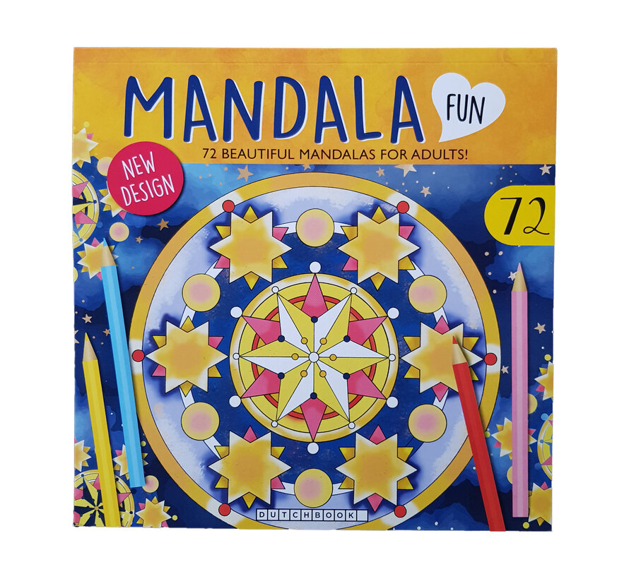 Mandala kleurboek 72 kleurplaten "Ster"