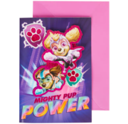 Disney Verjaardags kaart  Paw Patrol "Mighty Pup Power"