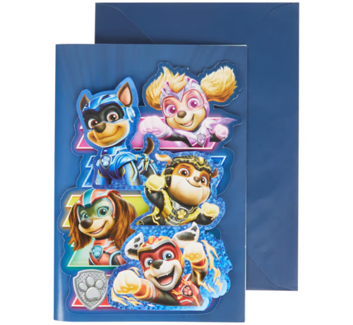 Disney Verjaardags kaart  Paw Patrol "Blauw"