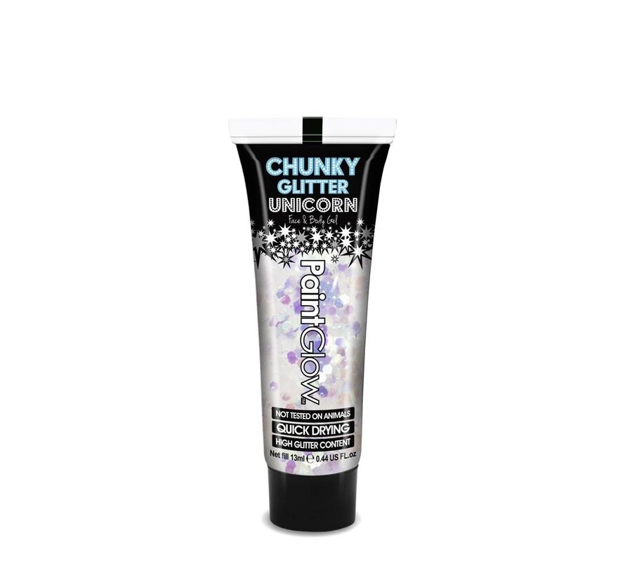 PaintGlow Unicorn Chunky Glitter Gel