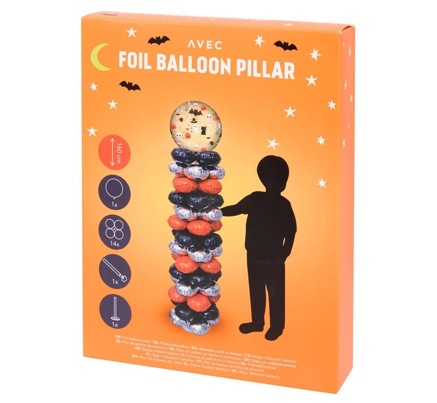 Halloween folieballon pilaar