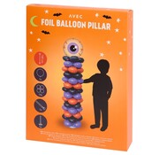 Avec Halloween folieballon pilaar "Oog"