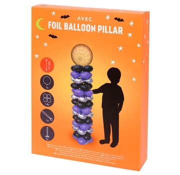 Avec Halloween folieballon pilaar "Spin"